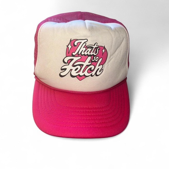 Accessories - Y2K Mean Girls That’s So Fetch Pink Trucker Hat